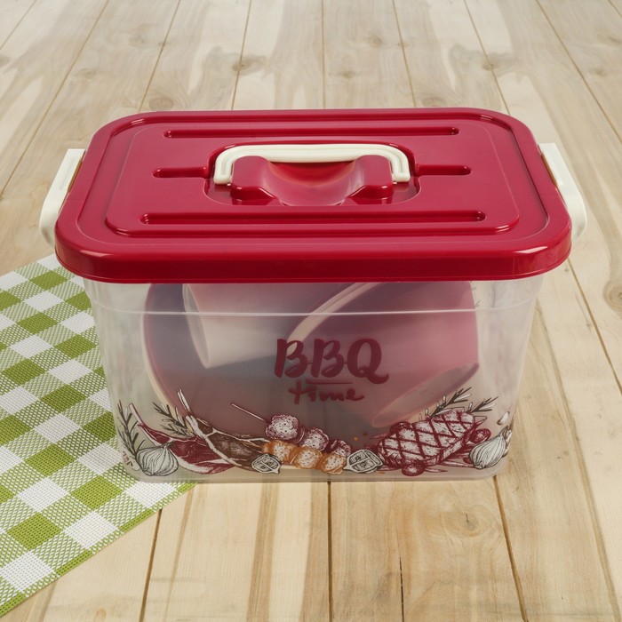 Набор для пикника "BBQ TIME" на 4 персоны 13 предметов