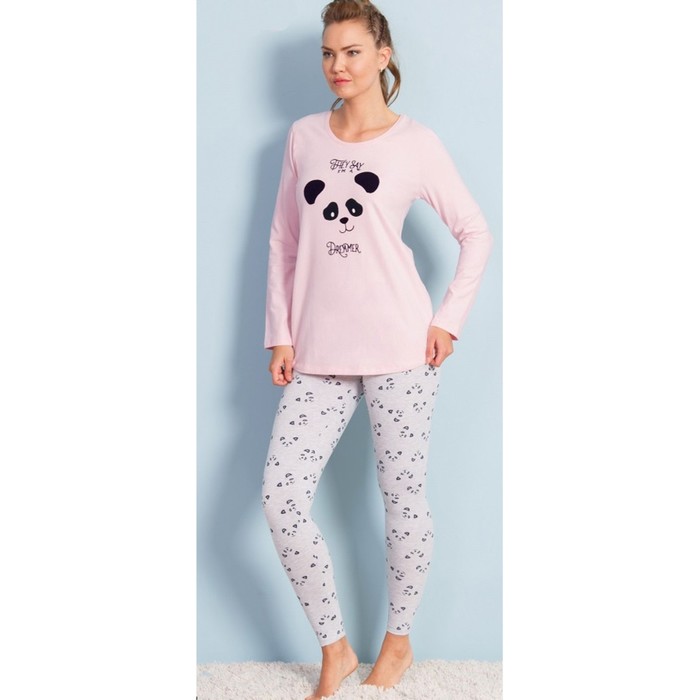 Комплект женский (джемпер, лосины) 706079 2064 цвет розовый, р-р 48 (L)