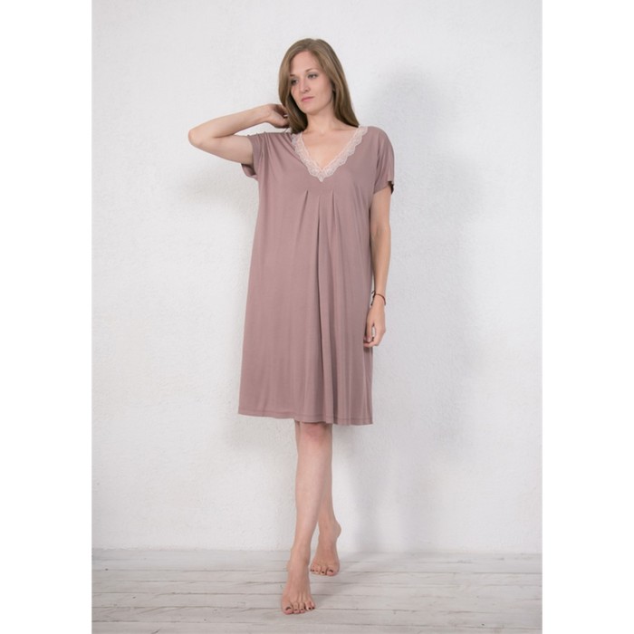 Сорочка женская 162039 цвет Какао, р-р 56 (3XL)  вискоза