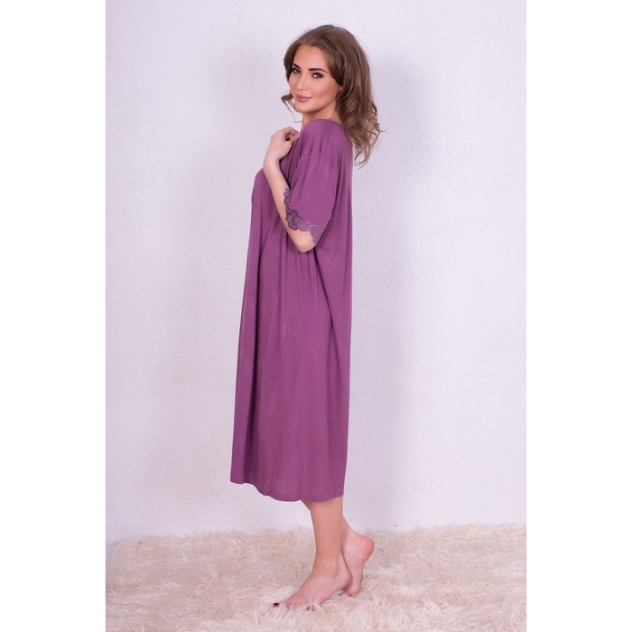 Сорочка женская 182003 цвет сиреневый, р-р 56 (4XL) вискоза