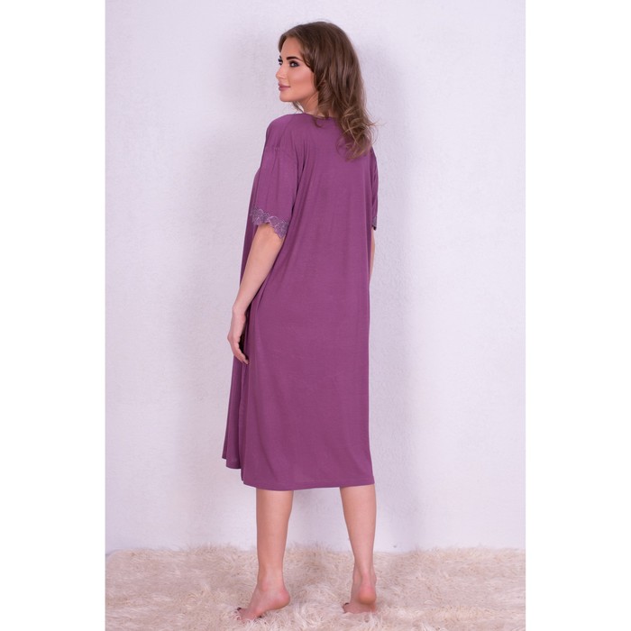 Сорочка женская 182003 цвет сиреневый, р-р 56 (4XL) вискоза