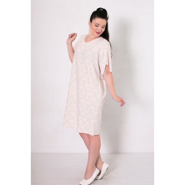 Платье женское 160103 цвет розовый, р-р 56 (4XL)