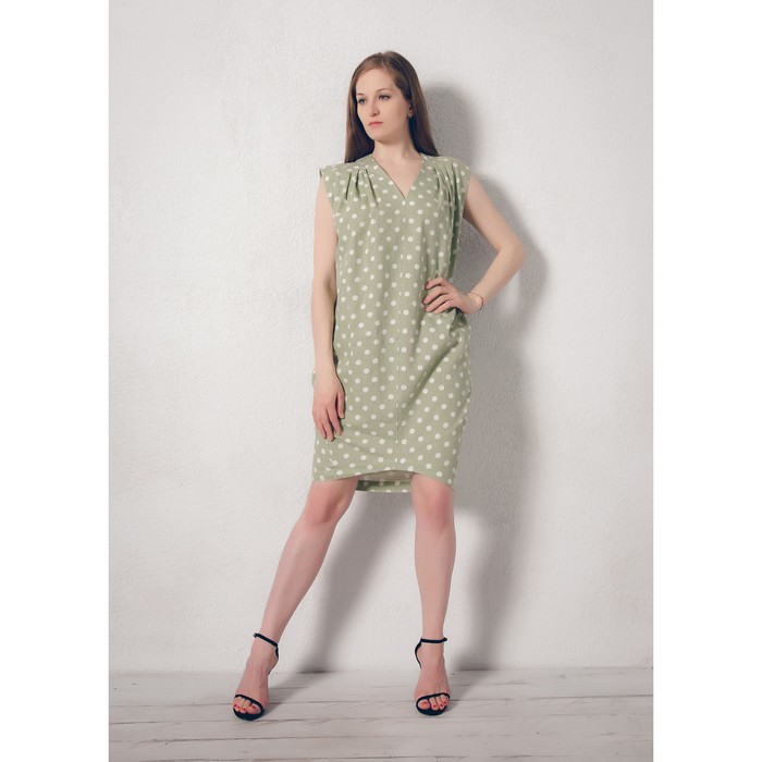 Платье женское 171131 цвет зеленый, р-р 52 (2XL)