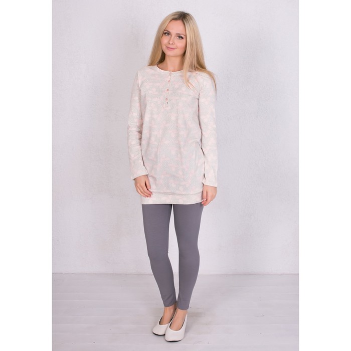 Комплект женский (джемпер, лосины) 166058 цвет серый, р-р 44 (S)