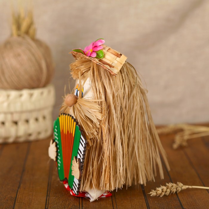 Оберег «Домовой», в полушляпе, с гармошкой, 22 см, микс