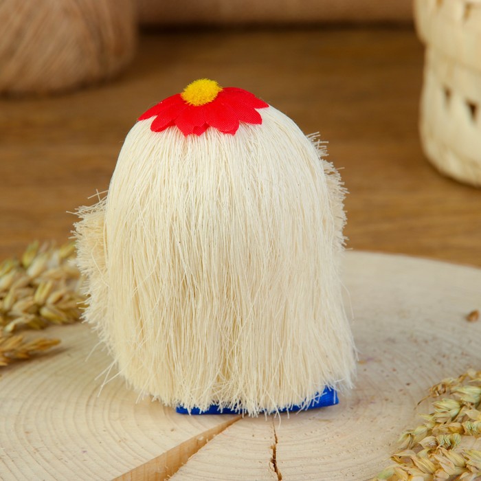 Оберег «Домовой Кузя», цветы, 10 см, микс