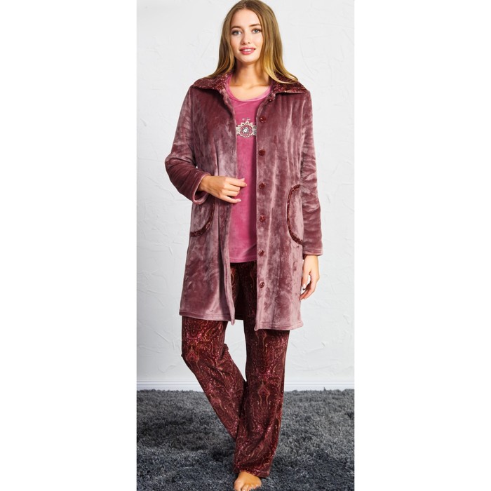 Комплект женский 3-ка Восточный узор 160342 3494 цвет Бежевый, р-р 52 (2XL)