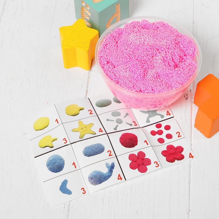 Шариковый пластилин "Обезьянки" 200мл розовый Р1216