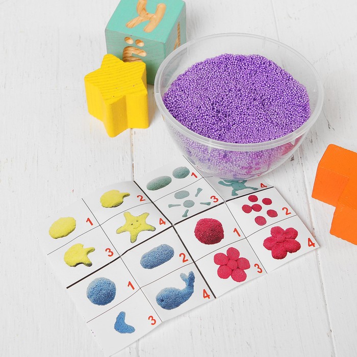 Шариковый пластилин "Обезьянки" 200мл фиолетовый Р1254