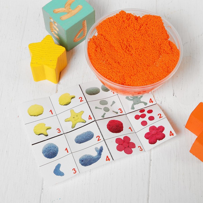 Шариковый пластилин "Обезьянки", 200 мл, оранжевый