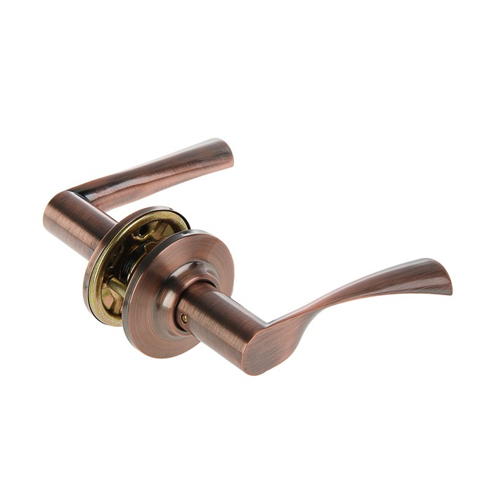 Защелка ЗВ2-05, м/к, с фиксатором, цвет старинная медь