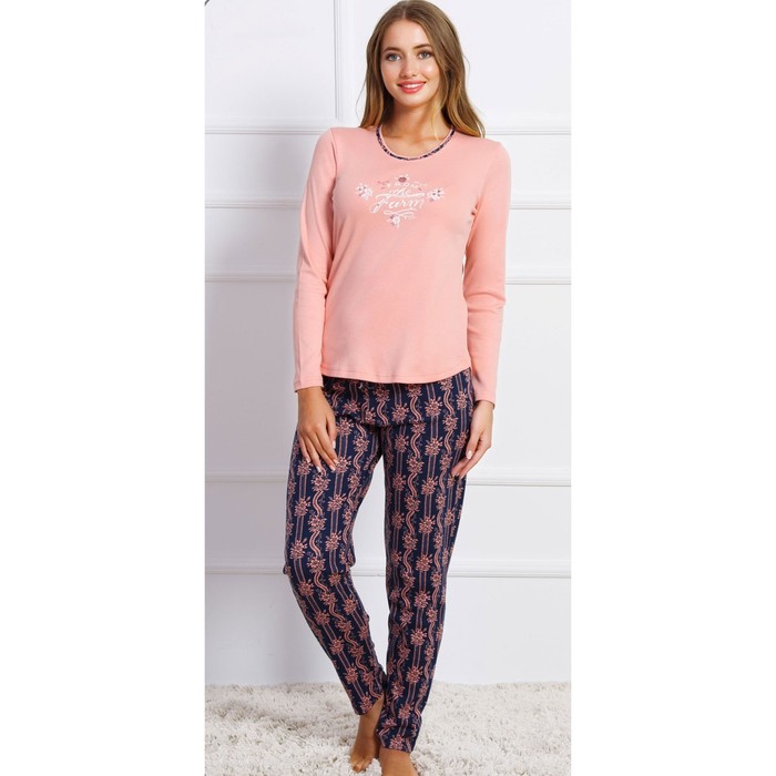 Комплект женский (джемпер, брюки) FARM 704217 0201 цвет розовый, р-р 48 (L)