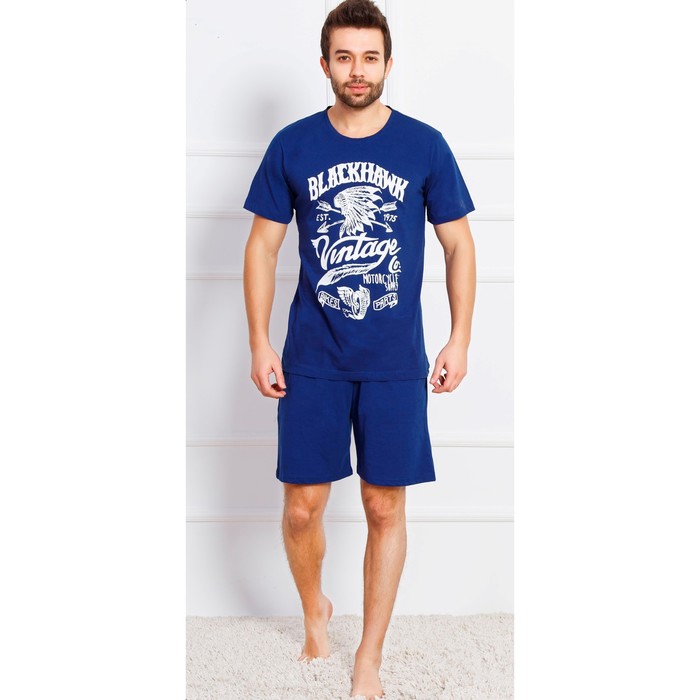 Комплект мужской (футболки, шорты) BlackHawk 709127 0000 цвет тёмно-синий, р-р 46 (M)