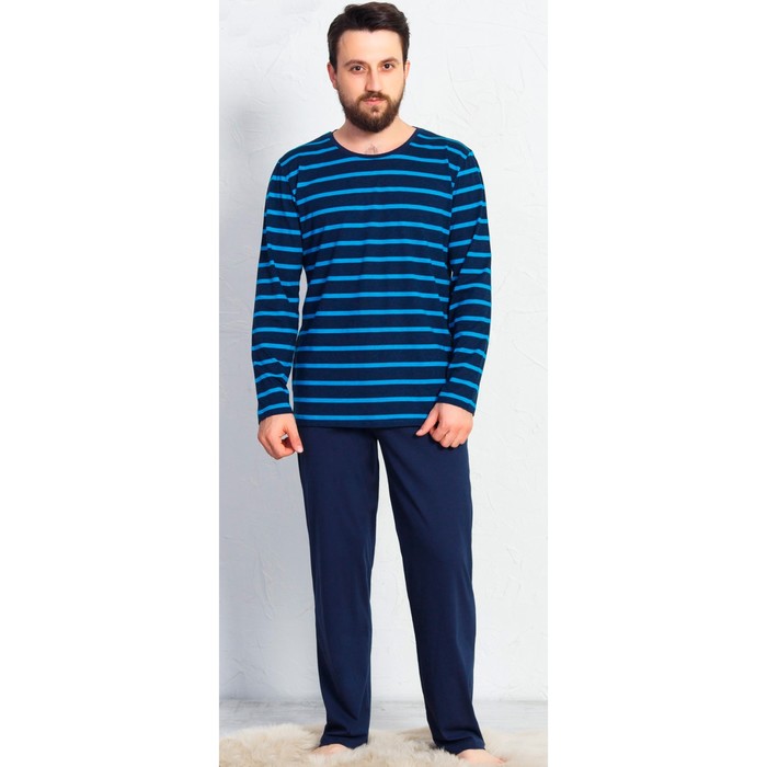 Пижама мужская 704195 2738 цвет тёмно-синий, р-р 52 (2XL)