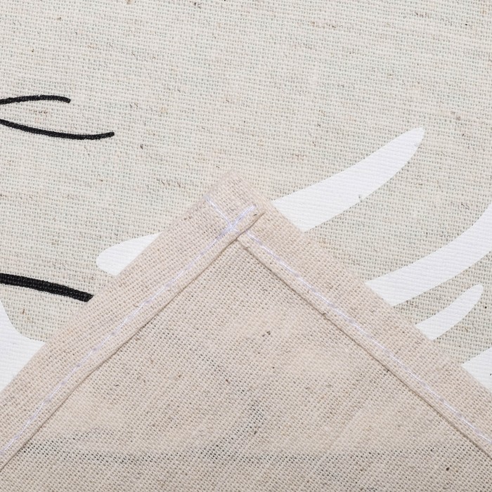 Полотенце полулён "Приятного аппетита" 45х60 см, 160 г/м2, 50% лён,50% хлопок, шелкография