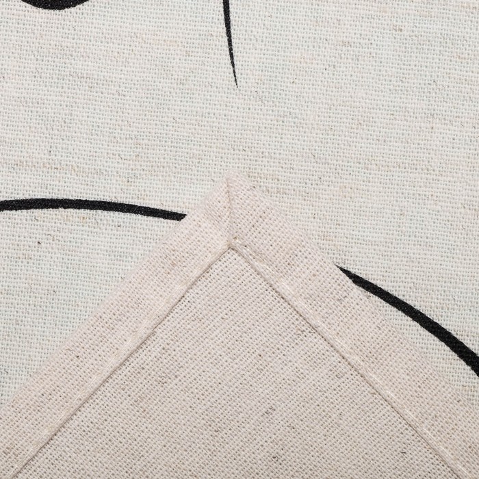 Полотенце полулён "Хрю-Хрю тебя люблю" 45х60 см, 160 г/м2, 50% лён,50% хлопок, шелкография