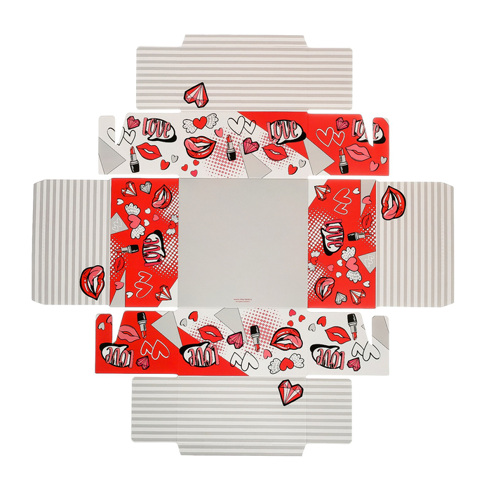 Коробка для кондитерских изделий с PVC крышкой «Стильно», 12 х 6 х 11,5 см