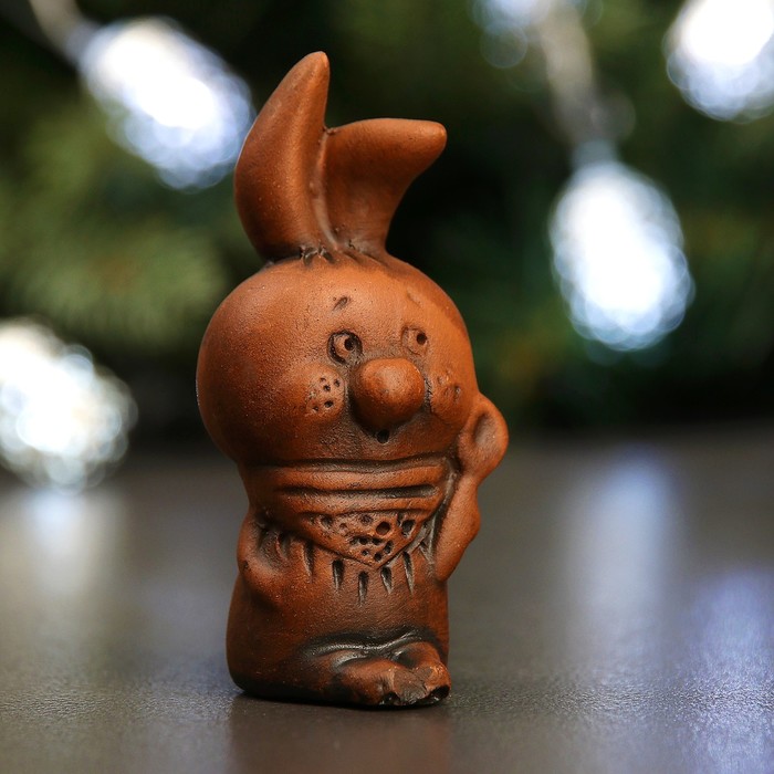 Сувенир "Пятачок" 7см терракота