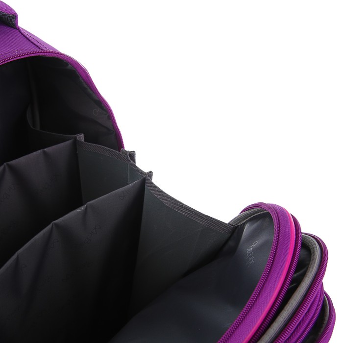 Рюкзак каркасный BagFashion 36*34*17 660 дев "Девочка на мото", фиолетовый