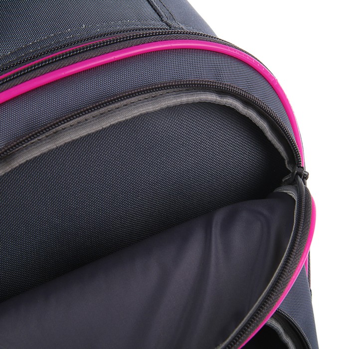 Рюкзак каркасный BagFashion 36*34*17 660 дев "Котенок с рюкзаком", серый