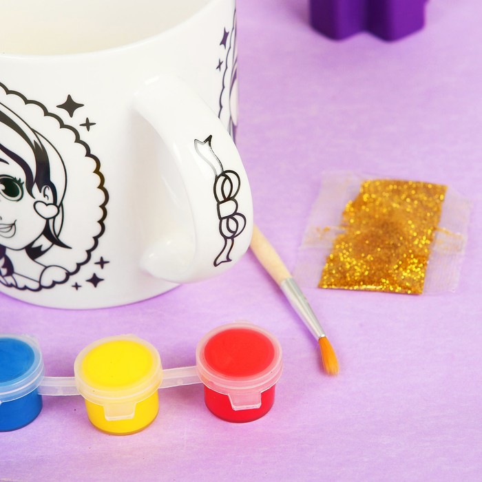 Кружка под роспись "Модница", 250 мл