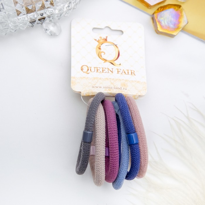 Резинка для волос "Классика" набор 6 шт пастельные микс