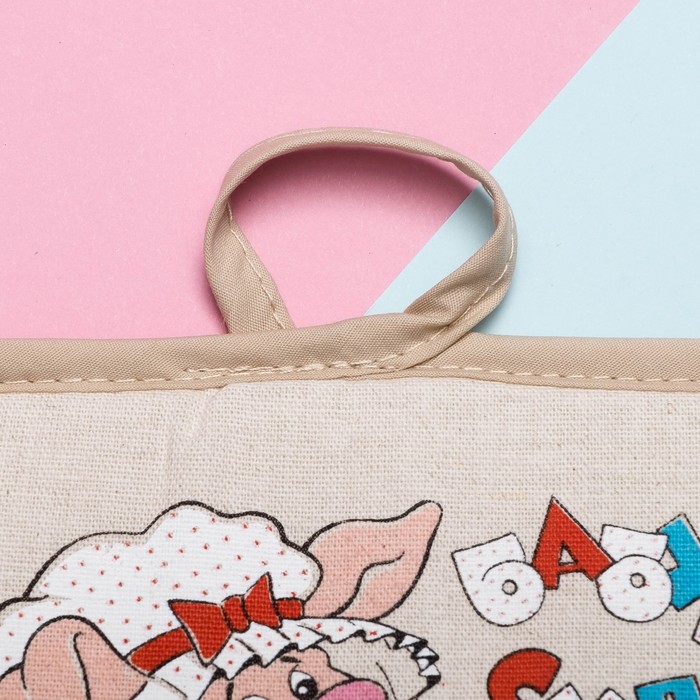 Кухонный набор "Бабушкин суп " (полотенце 45х60,прихватка 18х18) 160 г/м2, 50% лён,50% хл