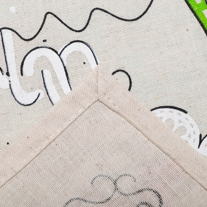 Кухонный набор "Хрюшки бабушки " (полотенце 45х60,прихватка 18х18) 160 г/м2, 50% лён,50% хл