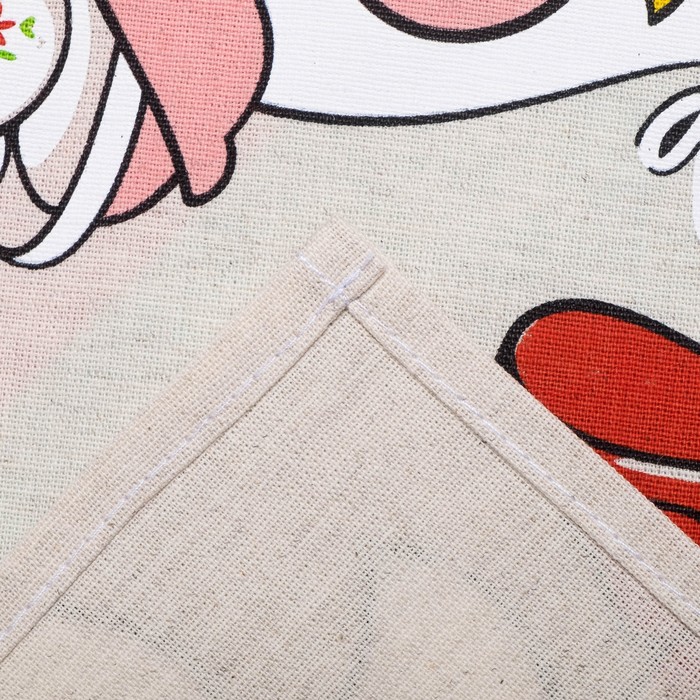 Кухонный набор "Хрюшкин пирог " (полотенце 45х60,прихватка 18х18) 160 г/м2, 50% лён,50% хл