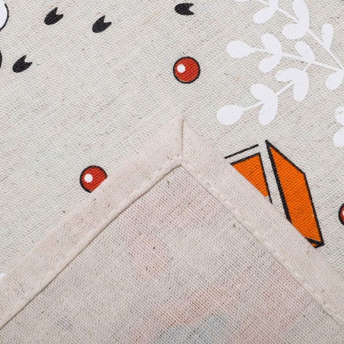 Кухонный набор "Хрюшкин день" (полотенце 45х60,прихватка 18х18) 160 г/м2, 50% лён,50% хлопок