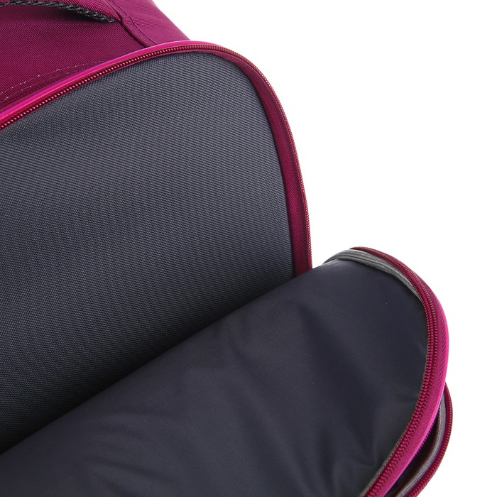 Рюкзак каркасный BagFashion 36*34*17 660 дев "Котик лежит в цветах", бордо