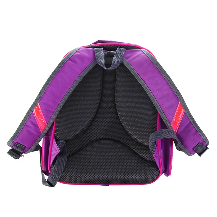 Рюкзак каркасный BagFashion 36*34*17 660 дев "Пони", фиолетовый