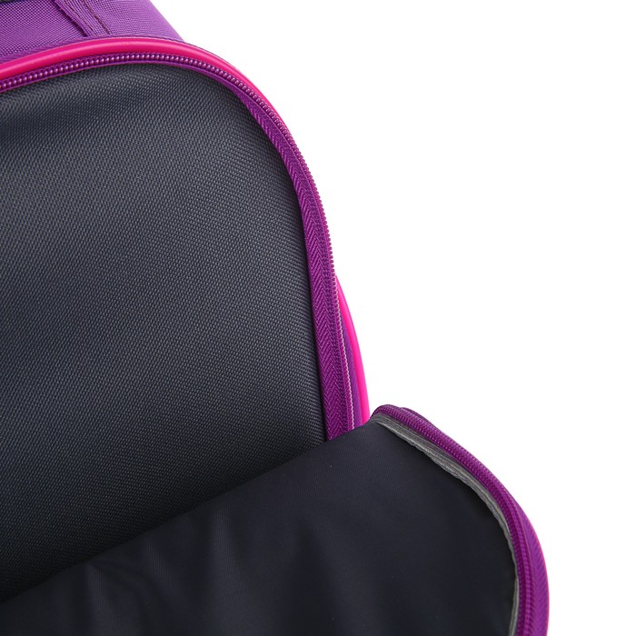 Рюкзак каркасный BagFashion 36*34*17 660 дев "Пони", фиолетовый