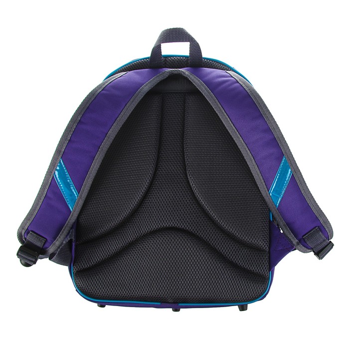 Рюкзак каркасный BagFashion 36*28*19 911 дев "Девочка на мото", фиолетовый