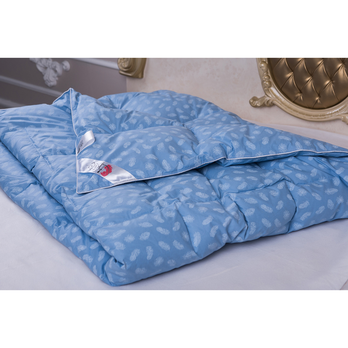 Одеяло Крокус теплое 200х220, 2,4 кг, наполнитель пух первой категории (ТУ2), чехол тик