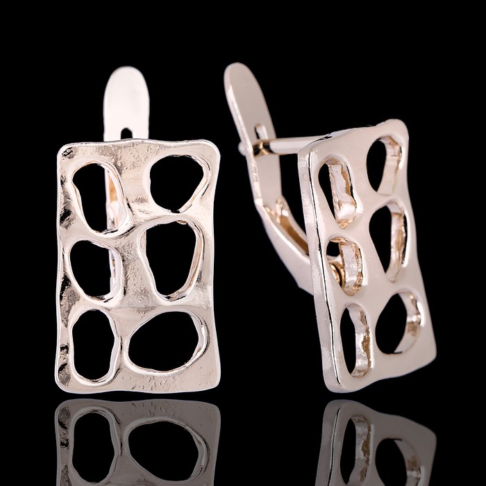 Серьги "Индиго", цвет золота