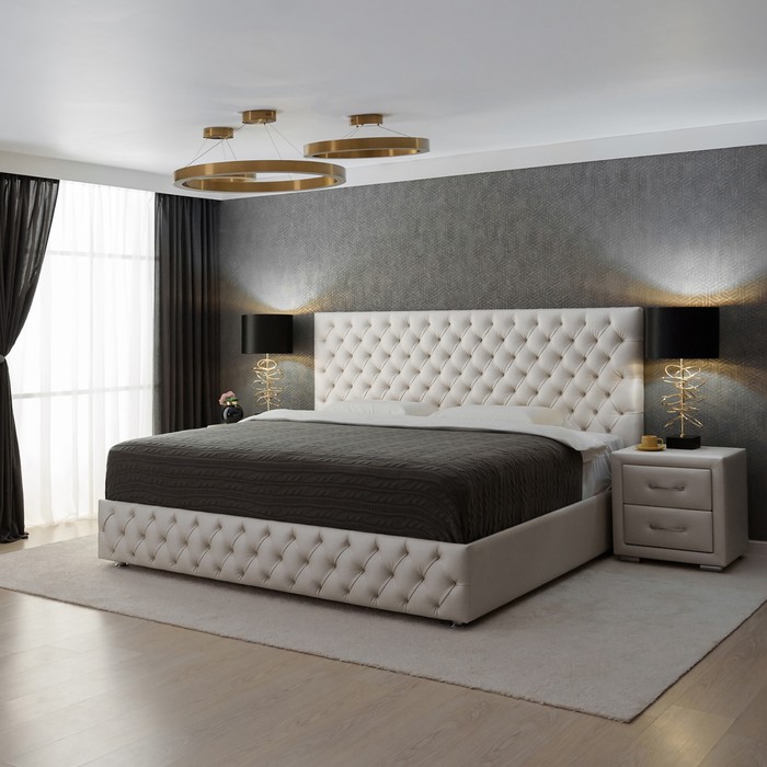 Кровать «Купол тысячелетия 2016» с ПМ, 180 х 200 см, ортопедическое основание, цвет белый