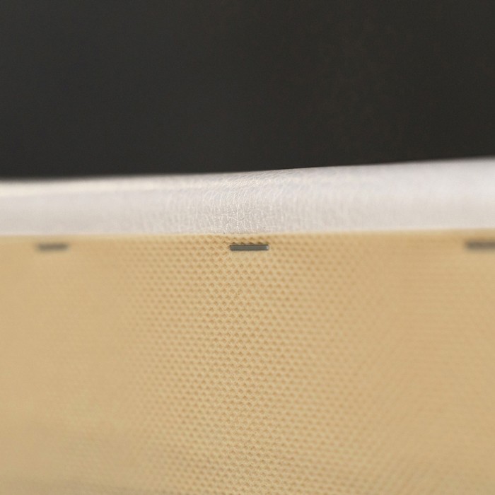 Кровать «Монблан» с ПМ, 140 х 200 см, ортопедическое основание, экокожа, цвет белый