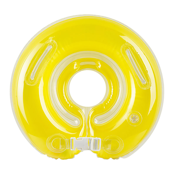 Круг на шею для купания, с погремушками, от 0 мес., цвет жёлтый