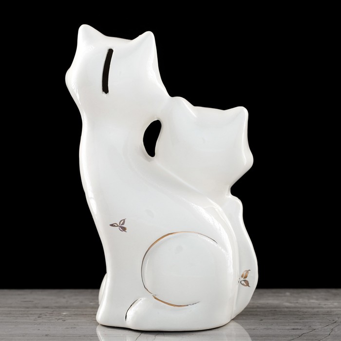 Копилка "Кошки Сиамы" лепка