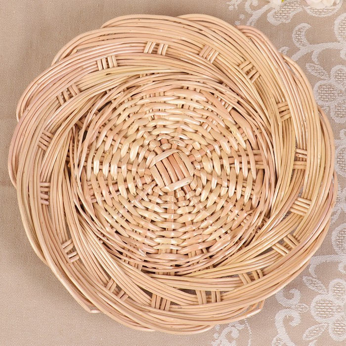 Тарелка «Ажурная», D=26 см, ива