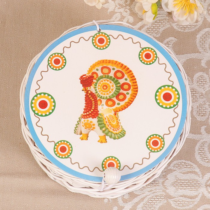 Футляр подарочный «Индюк», 15х15х6 см, ива