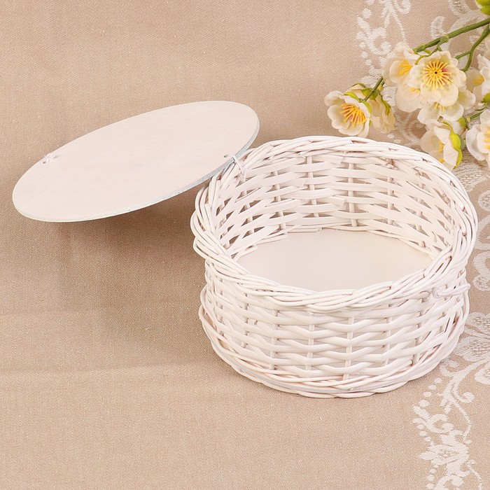 Футляр подарочный «Парочка», 15х15х6 см, ива