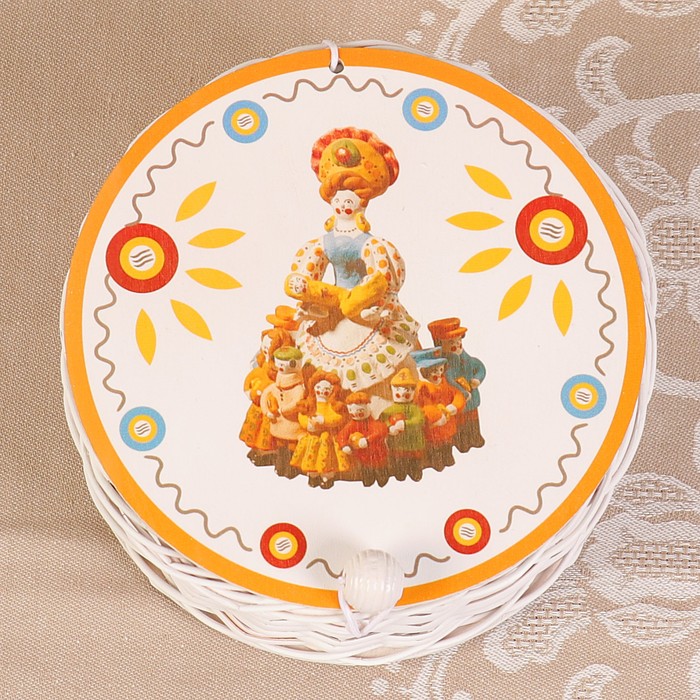 Футляр подарочный «Дама», 15х15х6 см, ива