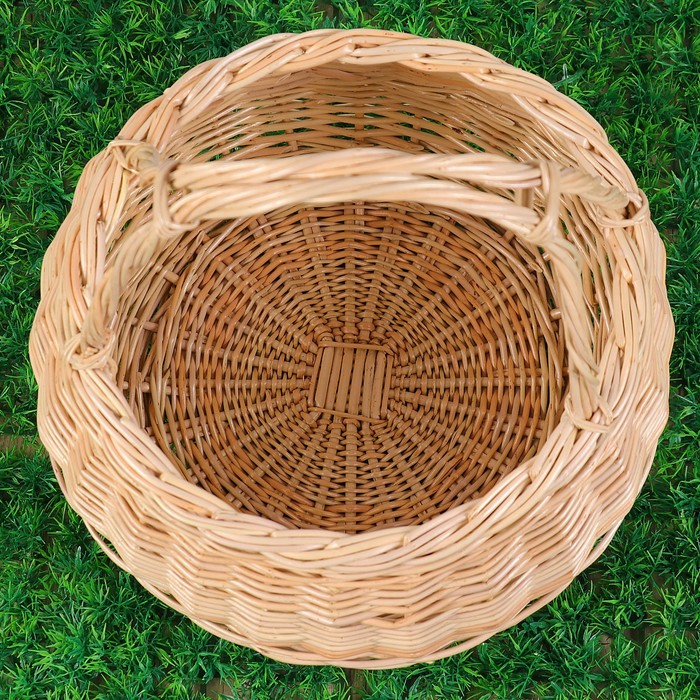 Корзина «Лукошко Машенька», №2, Dдно=22 см, Dверх=29, H=20/37 см, ива