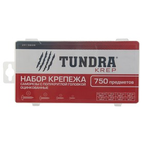 

Набор саморезов с полукруглой головкой оцинкованных TUNDRA krep, 750 предметов