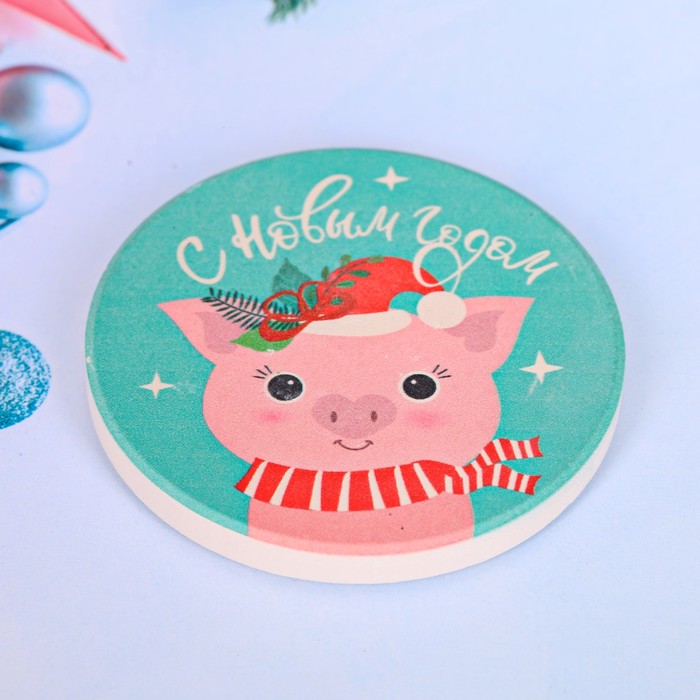 Магнит керамический "С Новым Годом!"