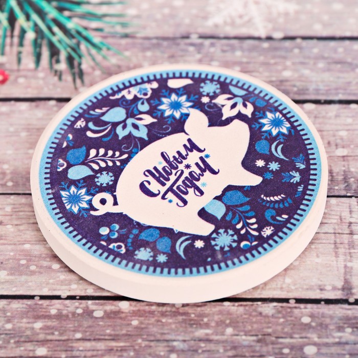 Магнит керамический "С Новым Годом!"