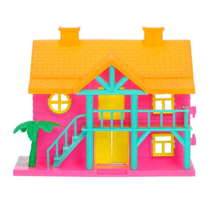 Дом для кукол с фигурками и мебелью, МИКС