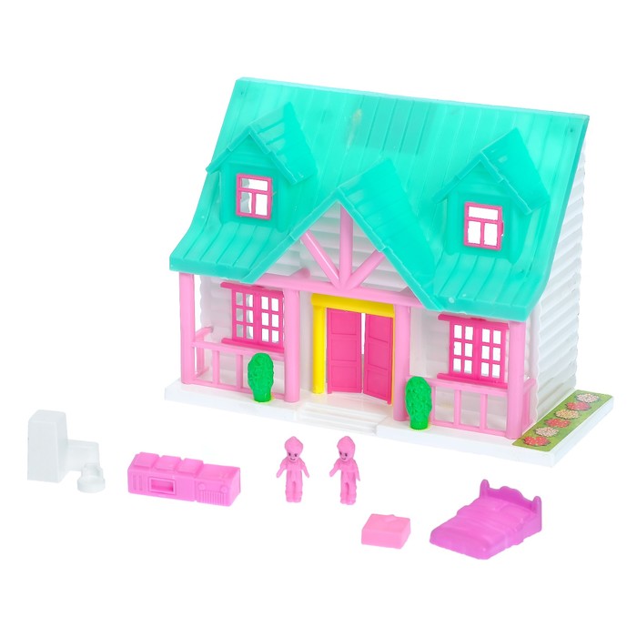Дом для кукол с фигурками и мебелью, МИКС